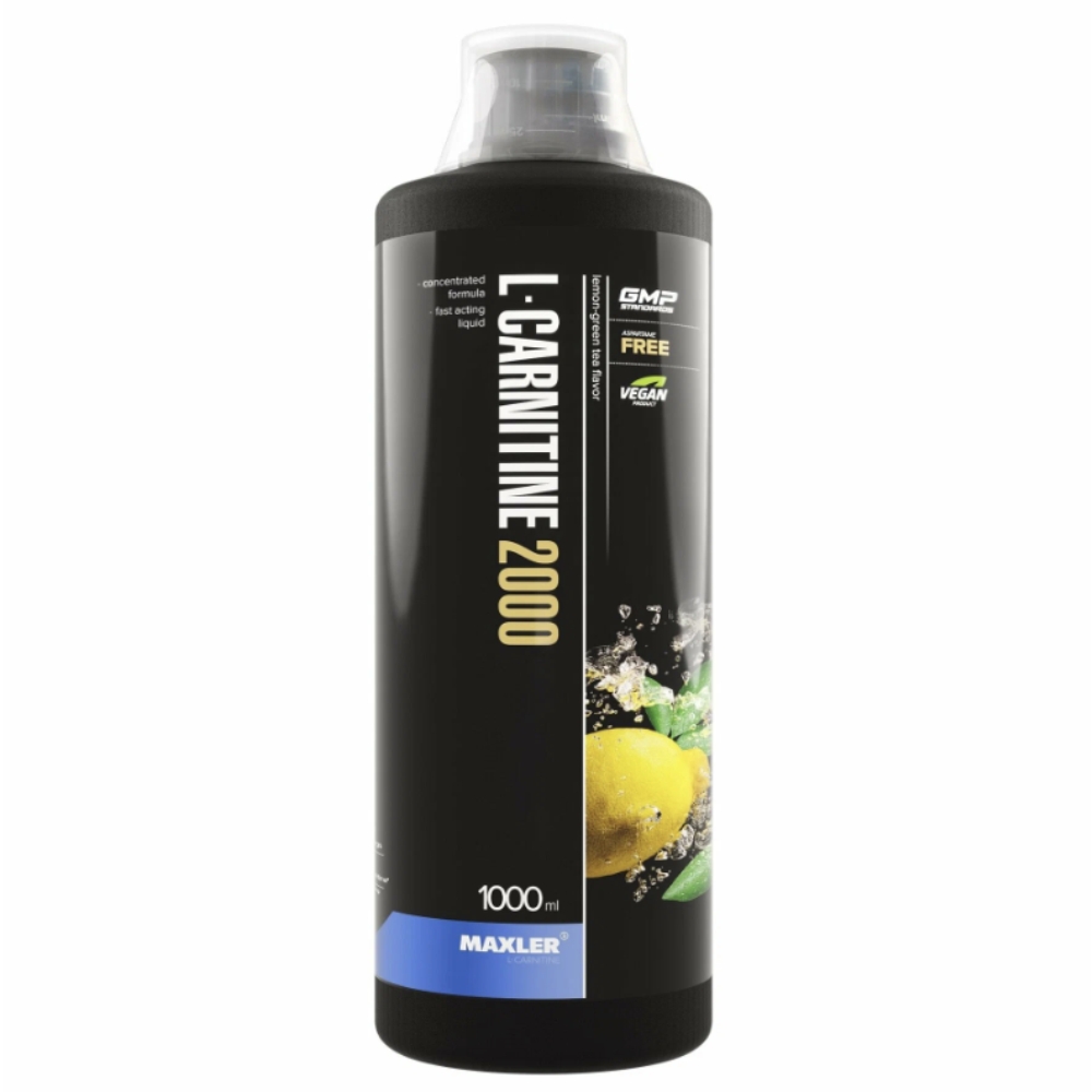 L-карнитин Maxler L-Carnitine 1000 ml 2000 mg Зелёный чай с лимоном