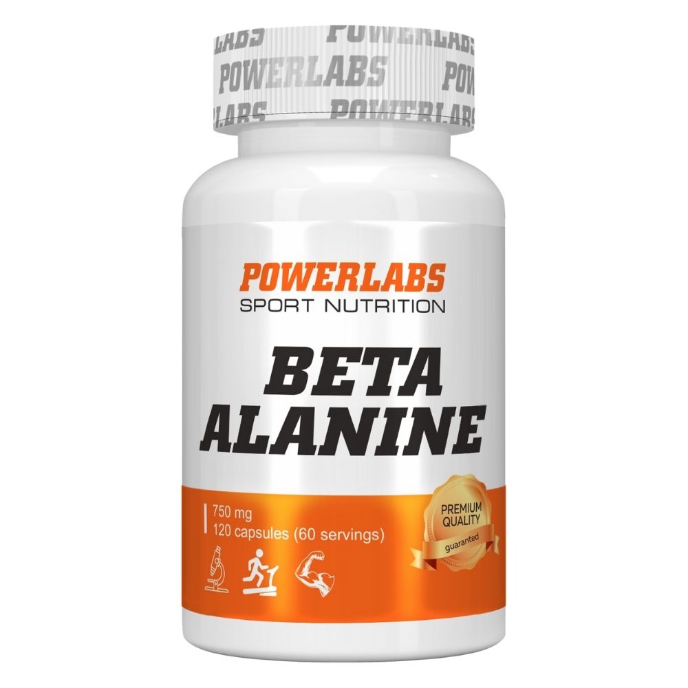 Аминокислотный комплекс PowerLabs Beta Alanine (Бета-аланин) 120 капсул