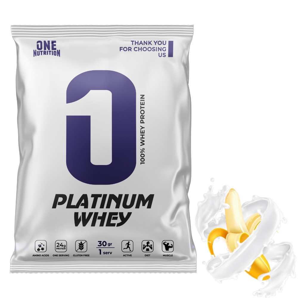 Протеин ONE NUTRITION Platinum Whey 30 g Банан