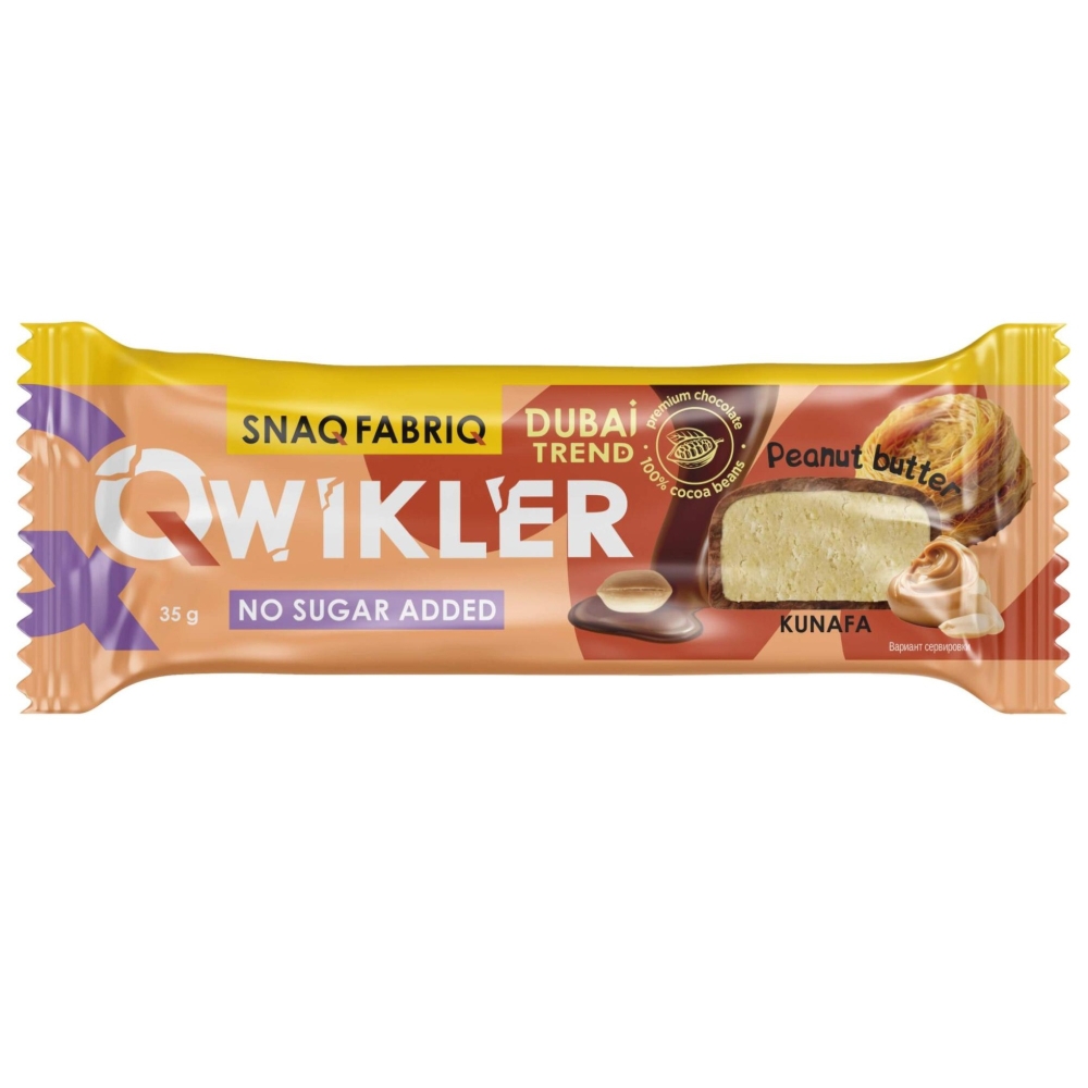 Батончик SNAQ FABRIQ 35 g Qwikler Батончик Арахис с тестом катаифи