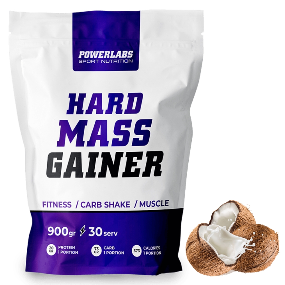 Гейнер PowerLabs Hard Mass Gainer 1000 g Кокос (пакет)