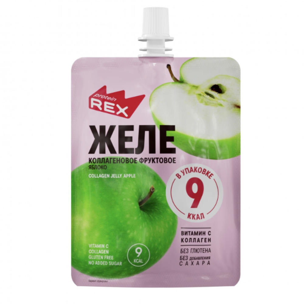Диетическое питание ProteinRex Желе 100 g Коллагеновое Яблоко