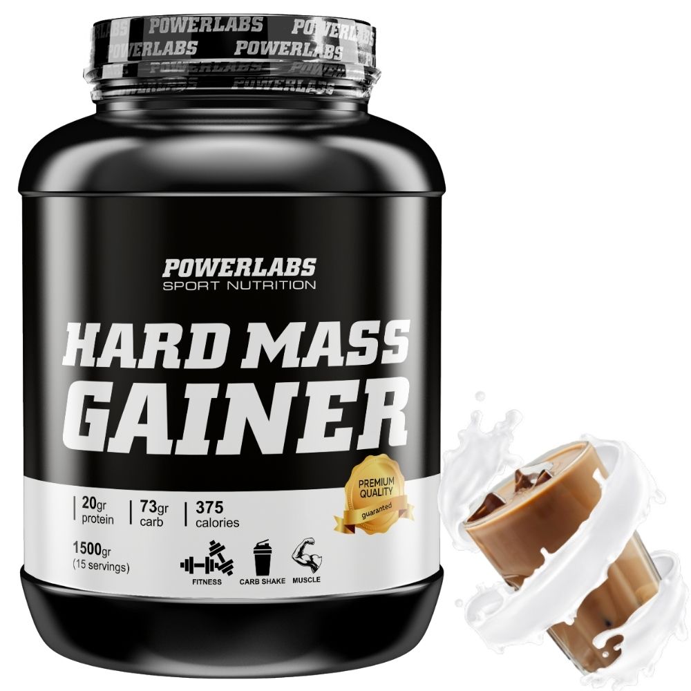 Гейнер PowerLabs Hard Mass Gainer Гейнер для набора массы 1500 g Ирландский крем